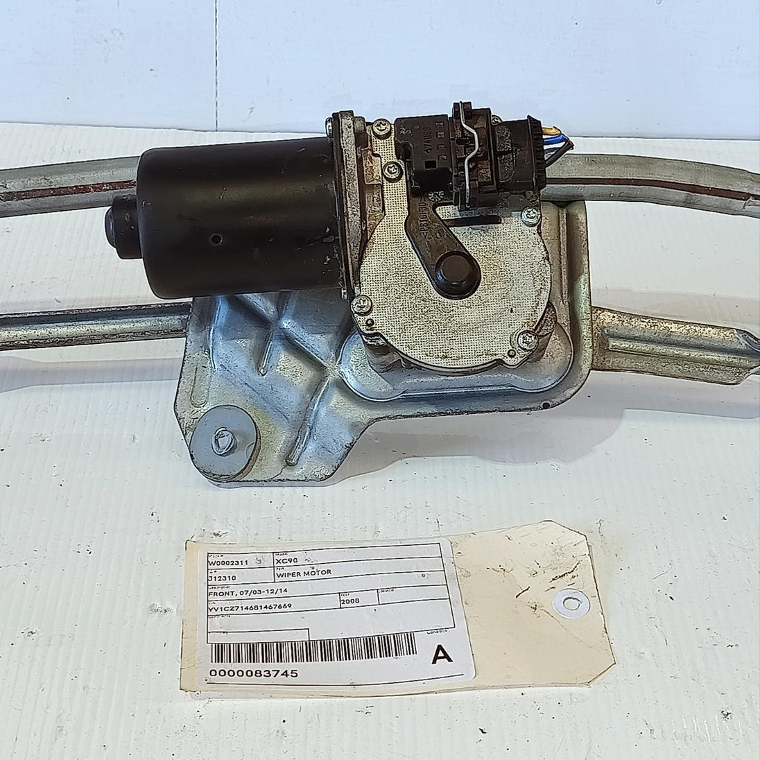 VOLVO XC90 WIPER MOTOR FRONT, 07/03-12/14 03 04 05 06 07 08 09 10 11 12 13 14