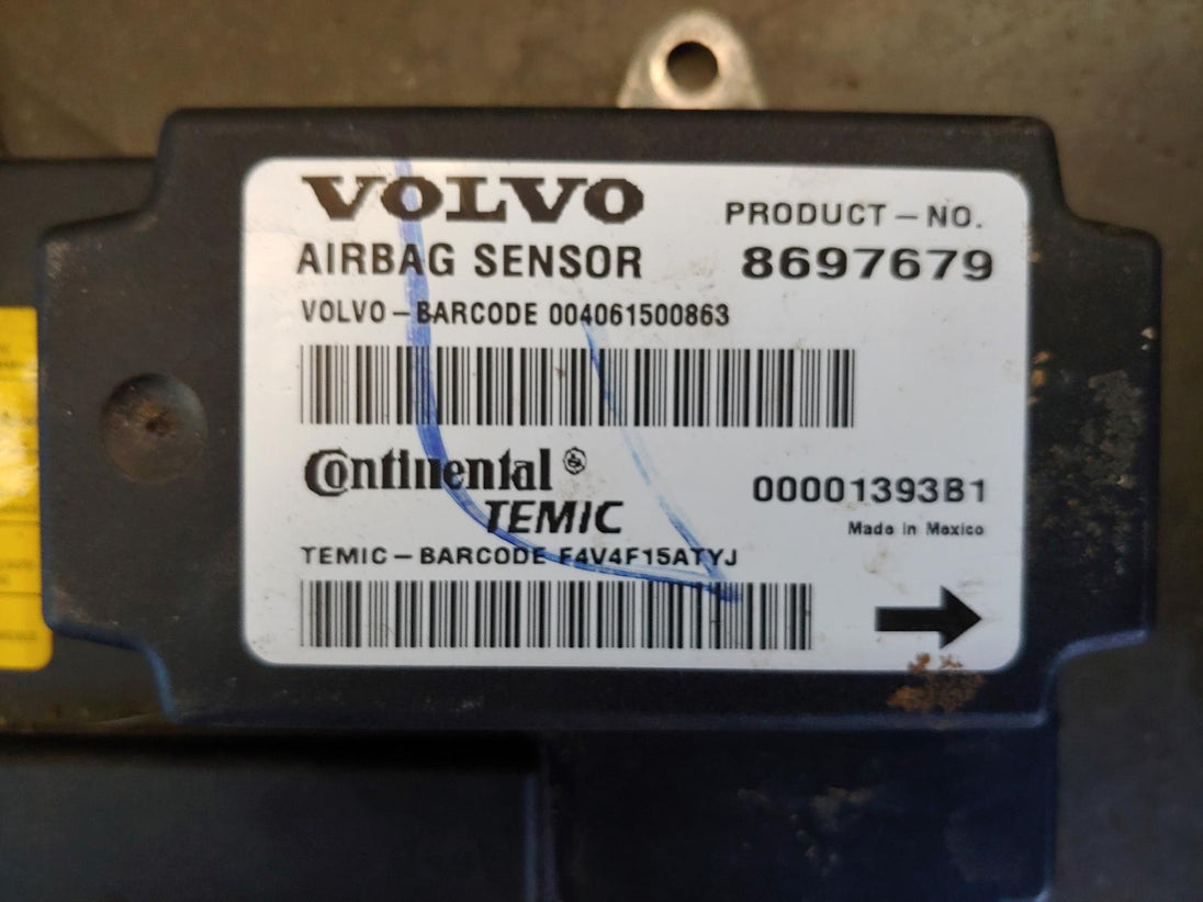 VOLVO V50 A/BAG MODULE P/N 8697679, 03/04-08/12