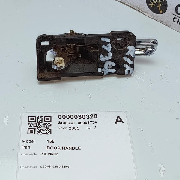 ALFA ROMEO 156 DOOR HANDLE SEDAN 02/99-12/06 99 00 01 02 03 04 05 06