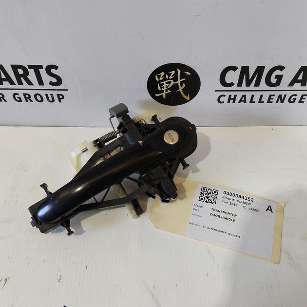 VOLKSWAGEN TRANSPORTER DOOR HANDLE T5, LH REAR, OUTER, 08/04-06/15 04 05 06 07 0