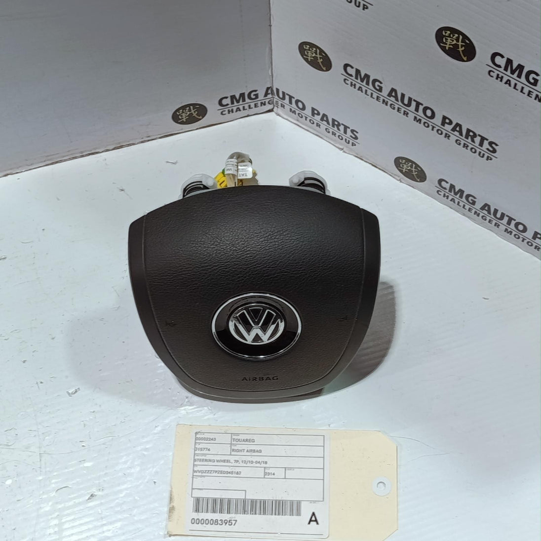 VOLKSWAGEN TOUAREG RIGHT AIRBAG STEERING WHEEL, 7P,7P6880201L, 12/10-04/18 