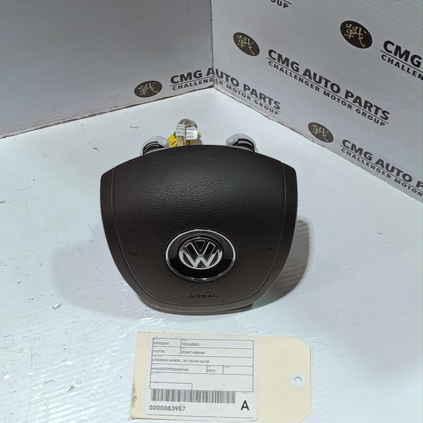VOLKSWAGEN TOUAREG RIGHT AIRBAG STEERING WHEEL, 7P,7P6880201L, 12/10-04/18 