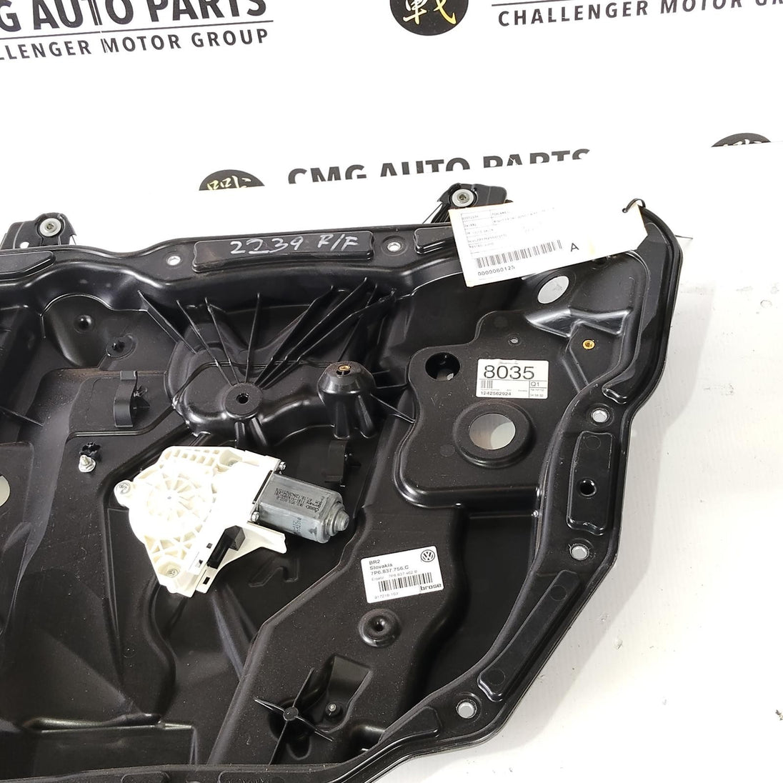 VOLKSWAGEN TOUAREG RIGHT FRONT WINDOW REG/MOTOR 7P,7P6837756C, 12/10-04/18 