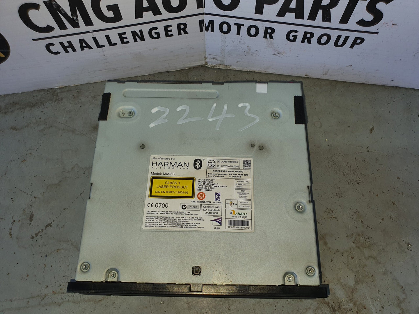 VOLKSWAGEN TOUAREG STEREO/HEAD UNIT HEAD UNIT, MULTIMEDIA  (GLOVE BOX ONE