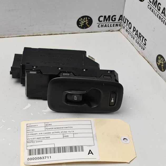 VOLVO XC90 POWER WINDOW SWITCH LH FRONT, VIN 134000-327999, 07/03-12/14 03 04 05