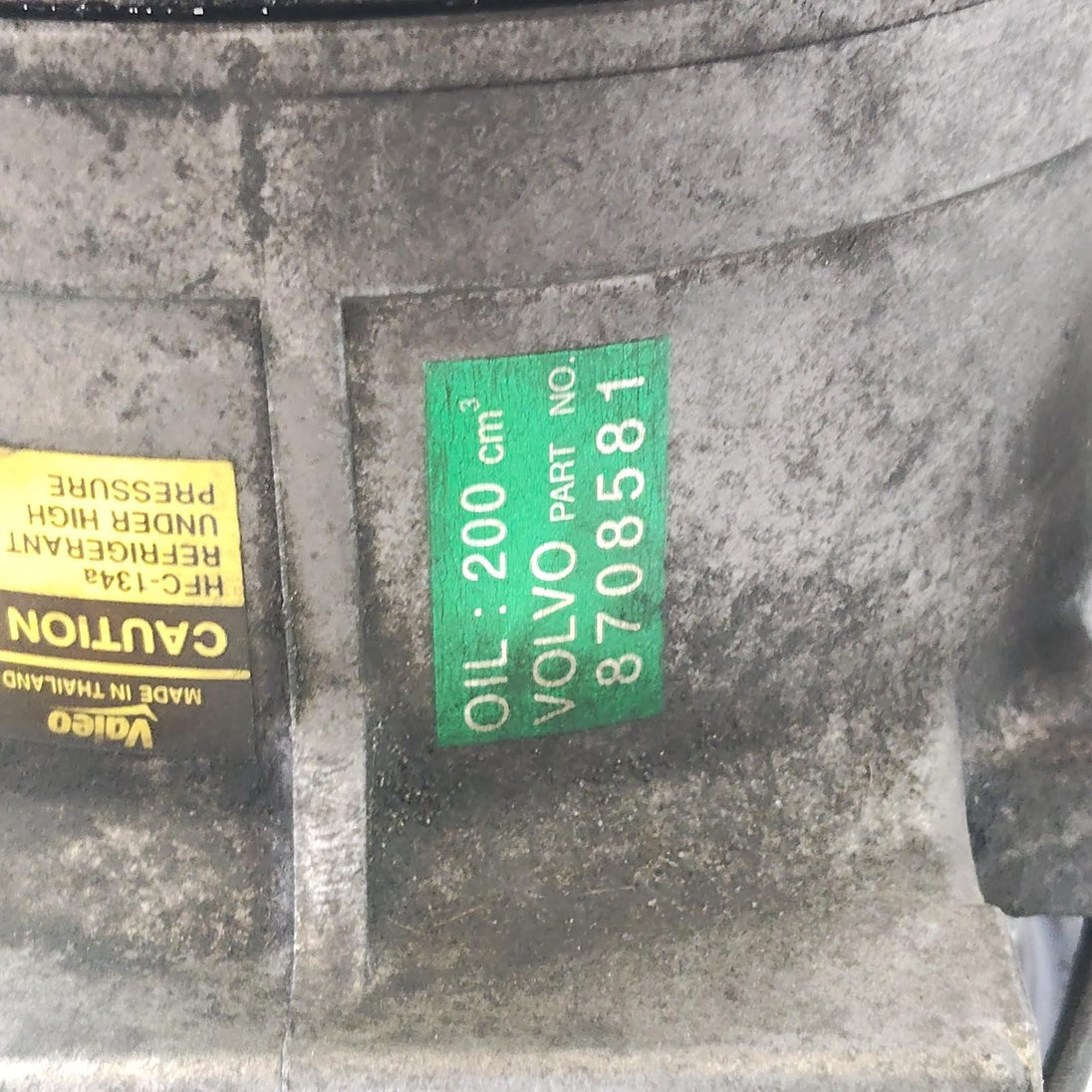 VOLVO XC90 A/C COMPRESSOR 2.4, TURBO, DIESEL,8708581,  09/06-12/14