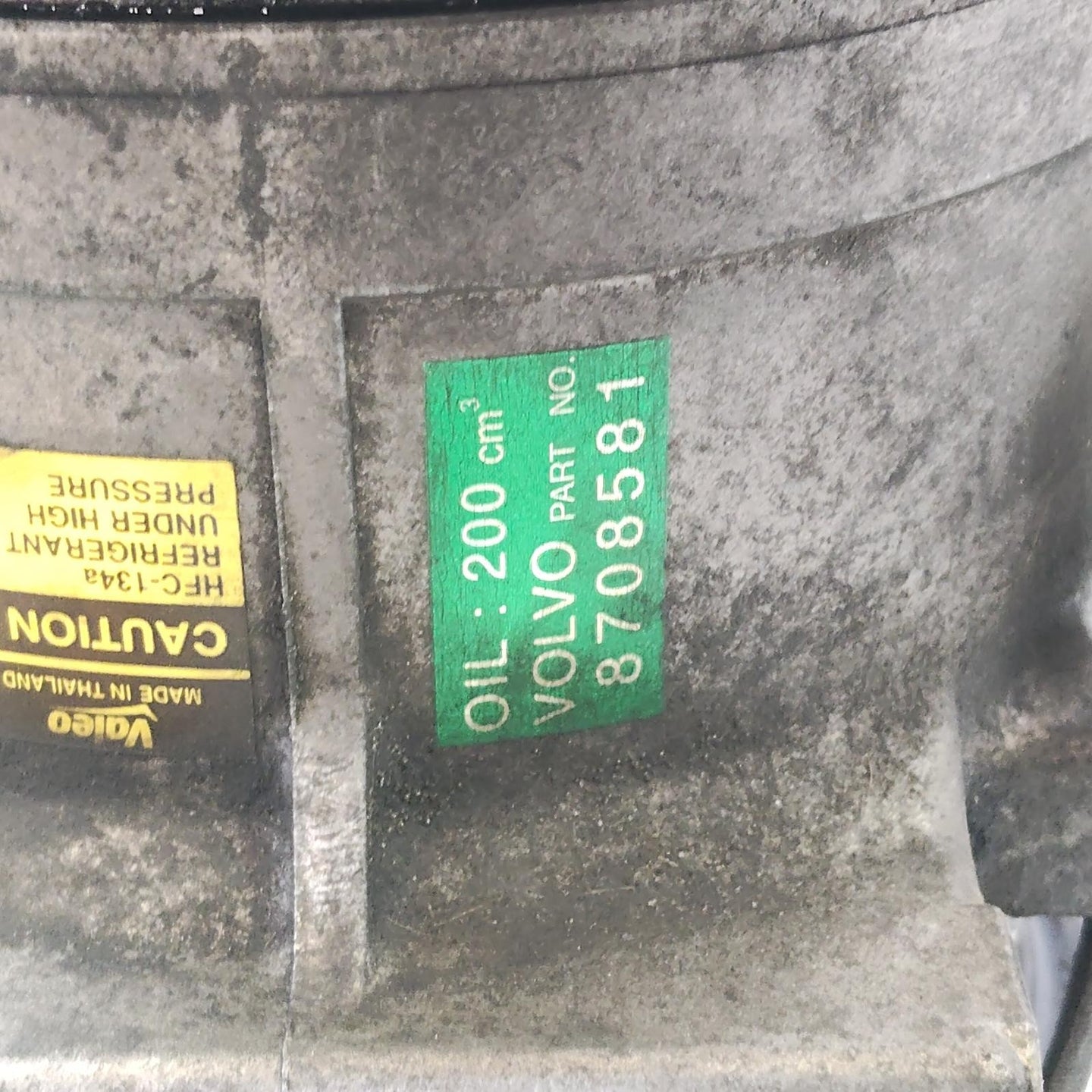 VOLVO XC90 A/C COMPRESSOR 2.4, TURBO, DIESEL,8708581,  09/06-12/14