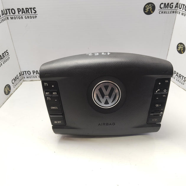VOLKSWAGEN TOUAREG RIGHT AIRBAG STEERING WHEEL, PN 7L6880201EG, 09/03-12/10