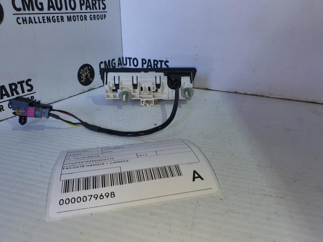 VOLKSWAGEN TOUAREG TAILGATE HANDLE + CAMERA , 12/10-04/18  12 13 14 15 16 17 18