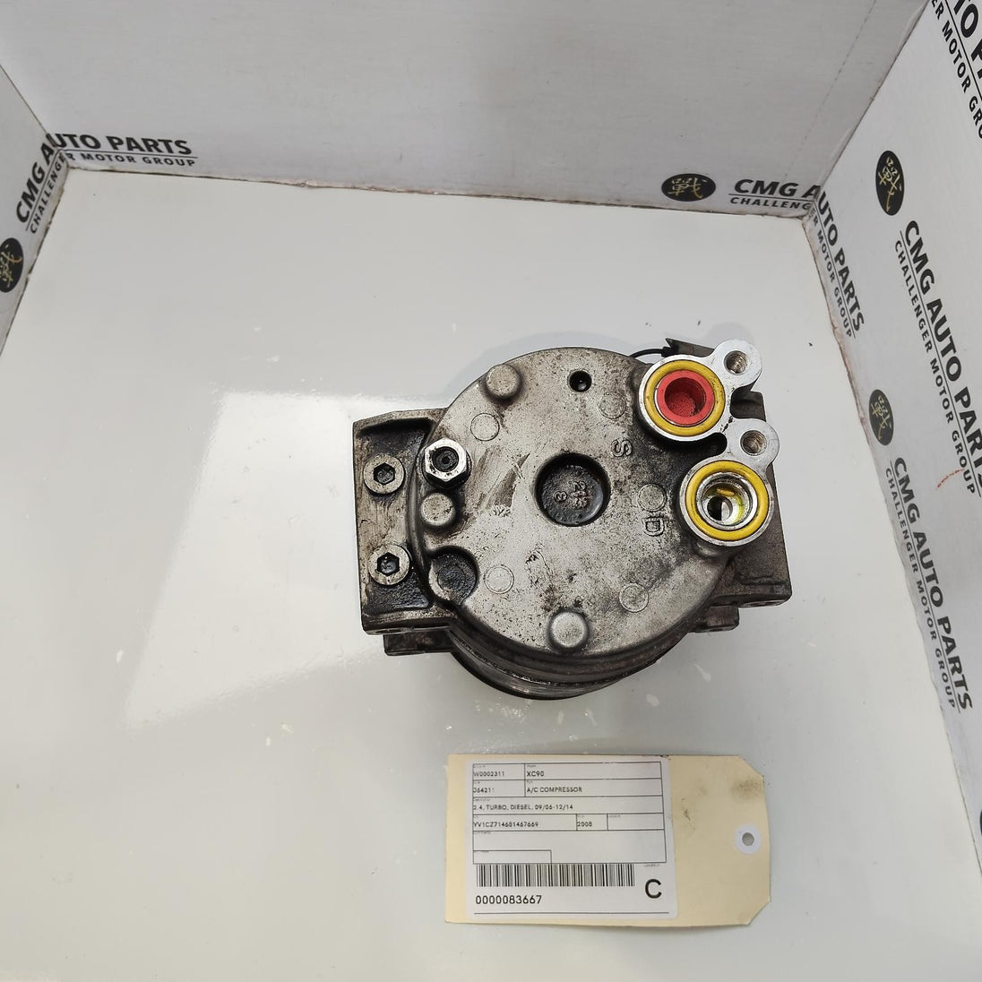 VOLVO XC90 A/C COMPRESSOR 2.4, TURBO, DIESEL,8708581,  09/06-12/14