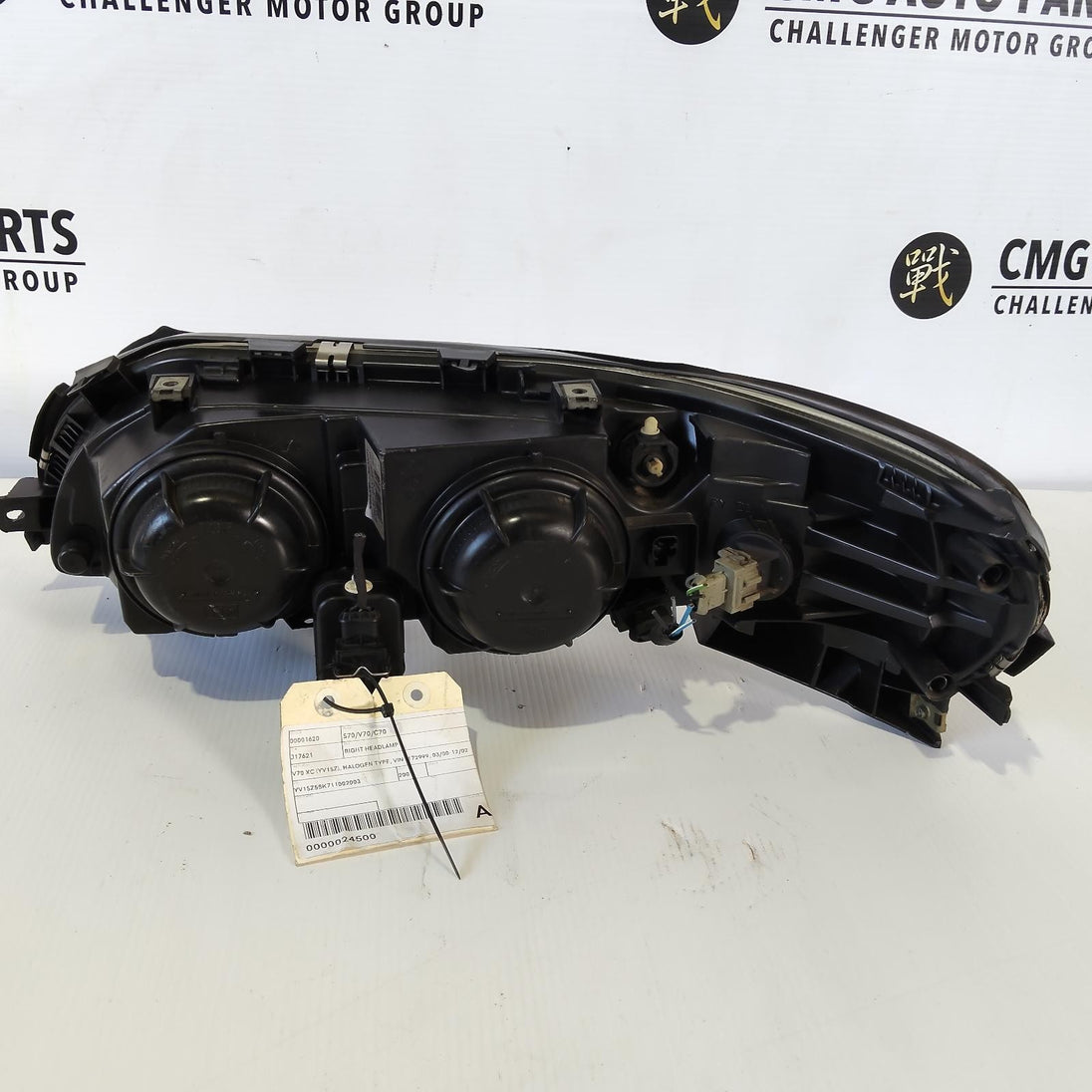 VOLVO S70/V70/C70 RIGHT HEADLAMP V70 XC (YV1SZ), HALOGEN TYPE, 8620691, 01