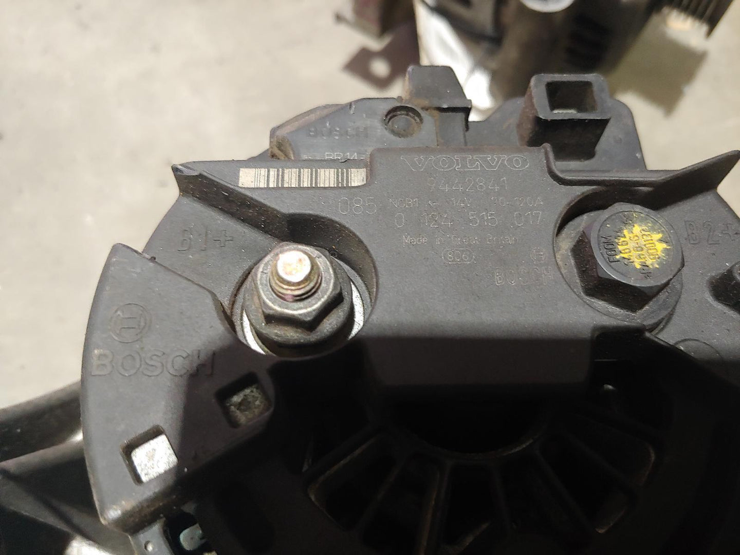 VOLVO S70/V70/C70 ALTERNATOR B5234T3/B5244S/B5244T3, 120AMP, V70, 03/00-12/07 00