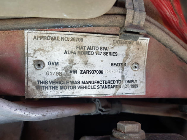 ALFA ROMEO 147 STARTER MOTOR PETROL, 2.0, AR32310, 4CYL, 09/01-12/10 01 02 03 04