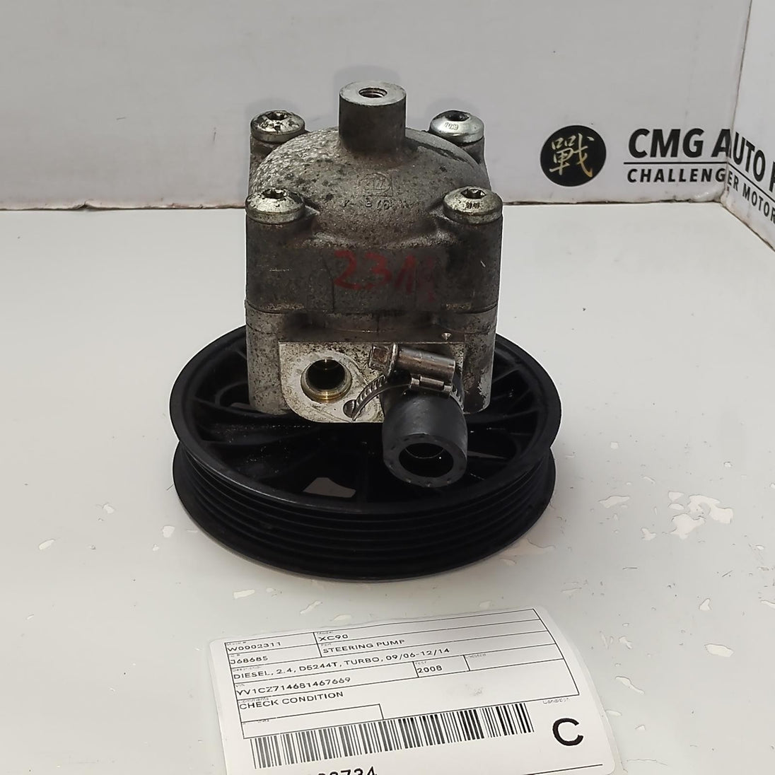 VOLVO XC90 STEERING PUMP DIESEL, 2.4, D5244T, TURBO,31202936, 09/06-12/14 