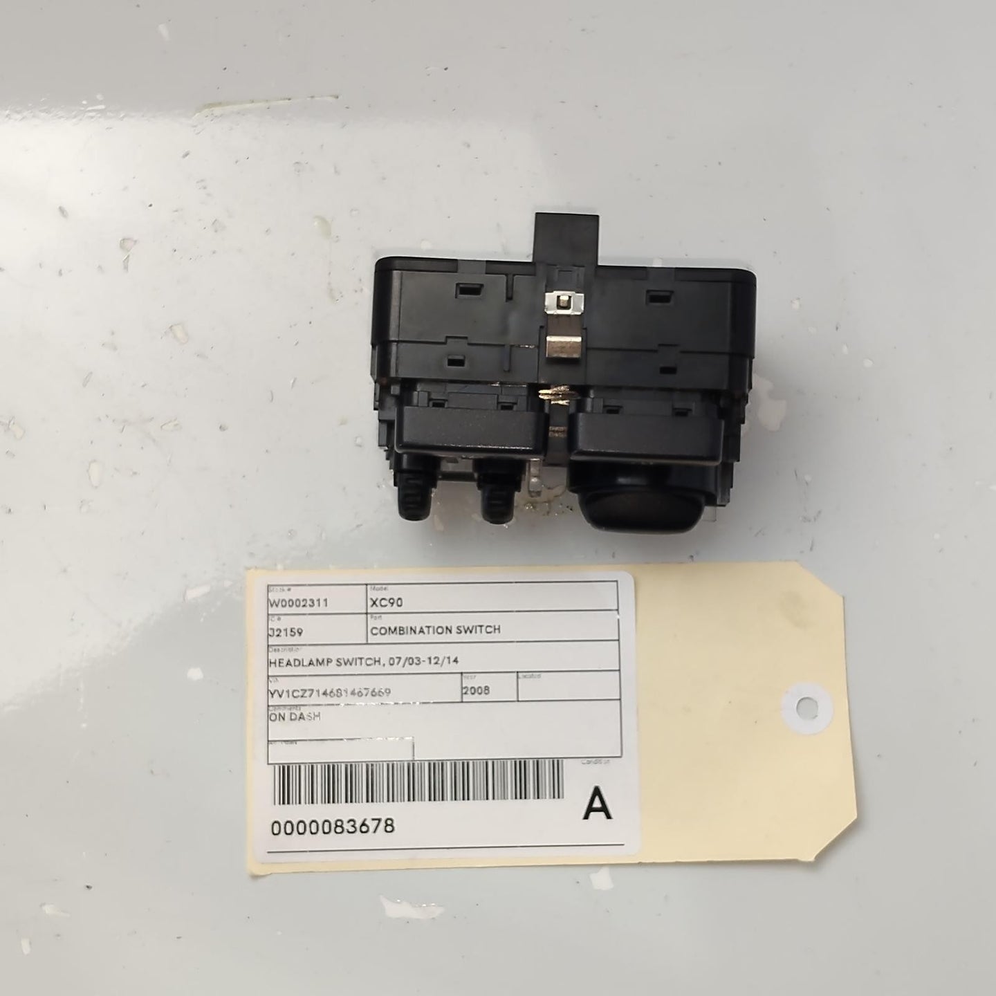 VOLVO XC90 COMBINATION SWITCH HEADLAMP SWITCH, 07/03-12/14 03 04 05 06 07 08 09 