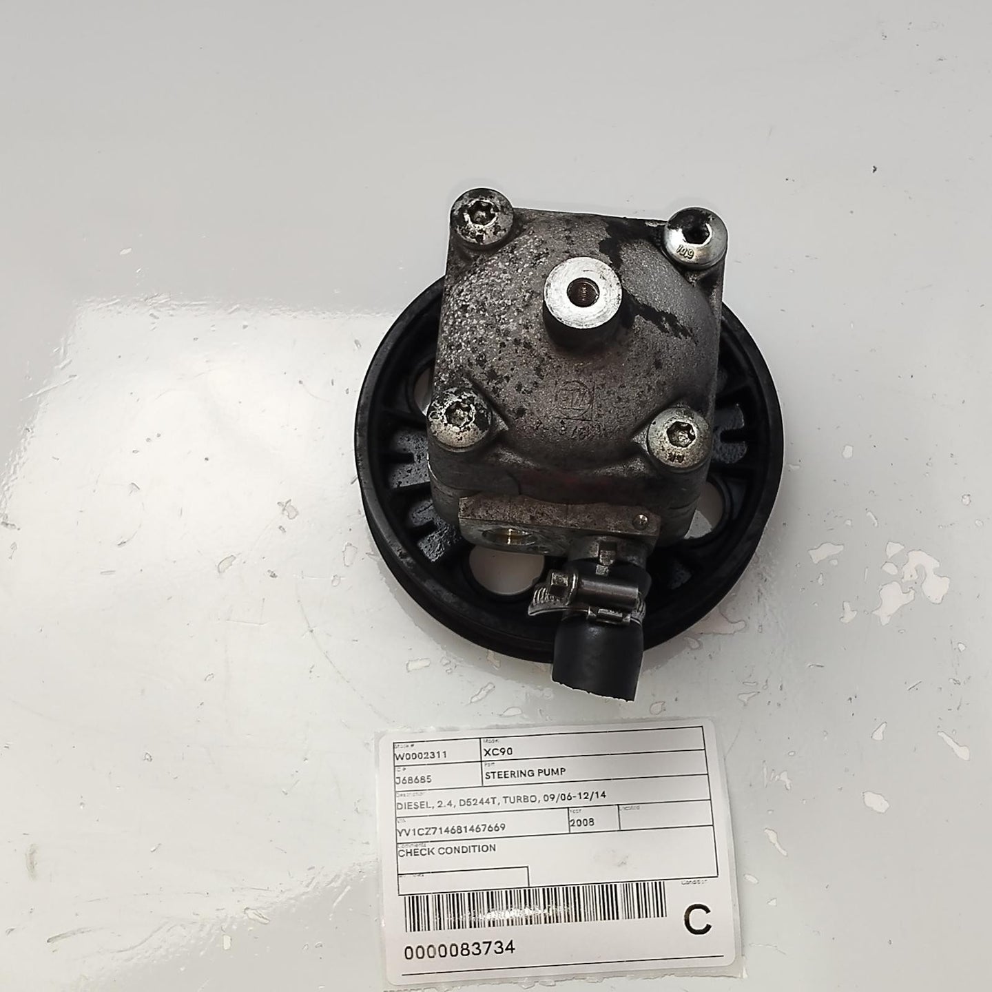 VOLVO XC90 STEERING PUMP DIESEL, 2.4, D5244T, TURBO,31202936, 09/06-12/14 
