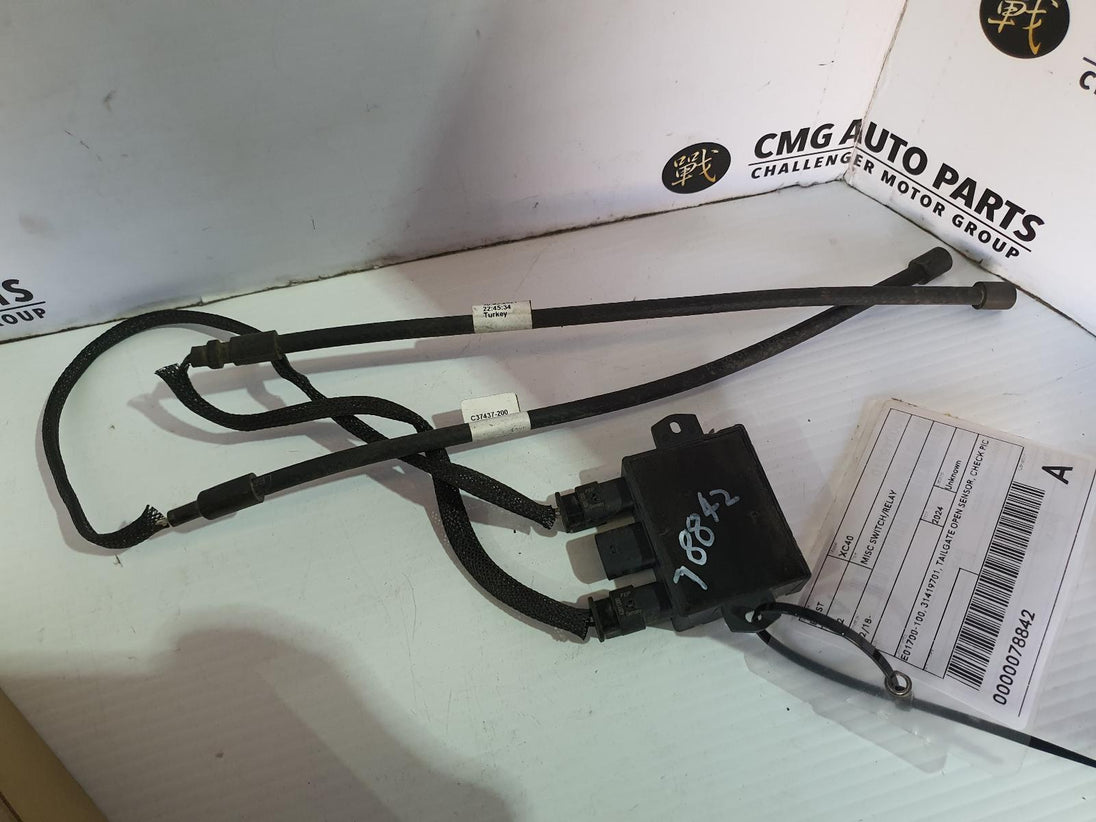 VOLVO XC40 E01700-100, 31419701, TAILGATE SENSOR 02/18- 18 19 20 21 22 23 24 25