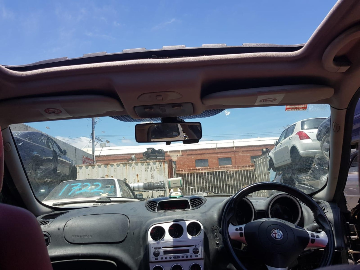 ALFA ROMEO 156 LOCK MECHANISM RIGHT FRONT DOOR LOCK, 02/99-05/06 99 00 01 02 03 