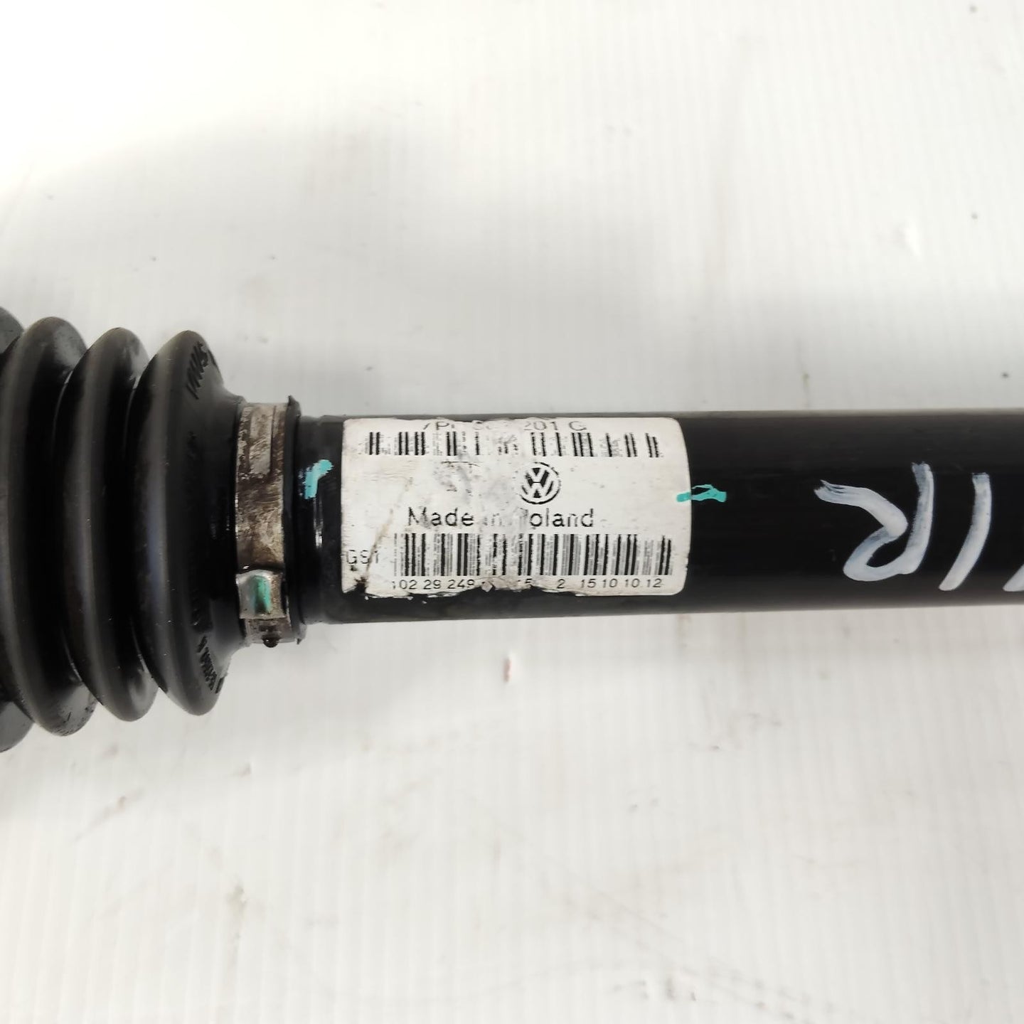 VOLKSWAGEN TOUAREG RIGHT DRIVESHAFT REAR, 7P, 12/10-04/18 10 11 12 13 14 15 16 1