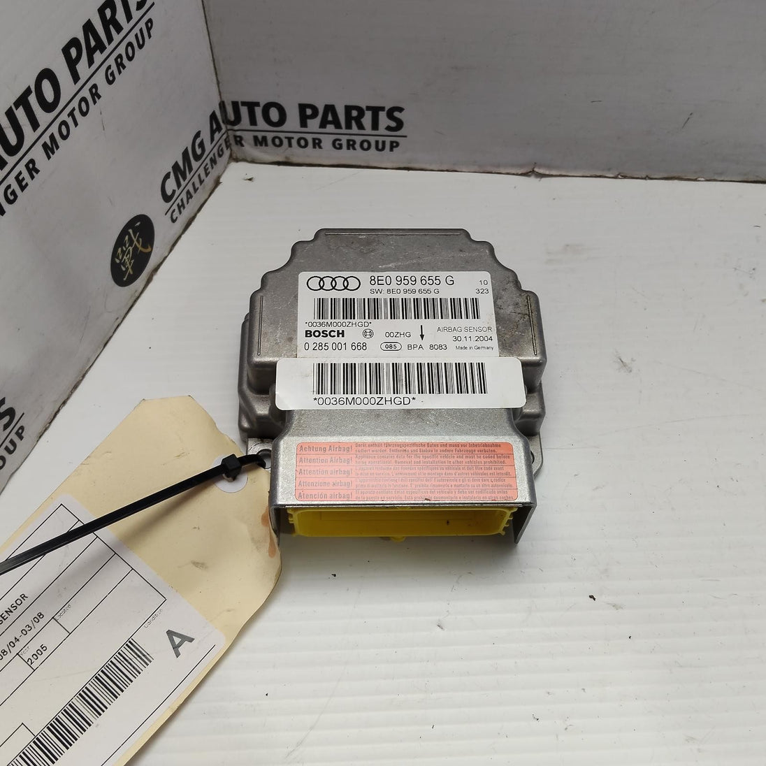 AUDI A4 A/ BAG MODULE/SENSOR MODULE, B7, 8E0959655G, 08/04-03/08 04 05 06 07 08