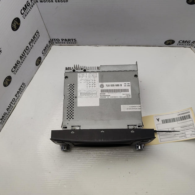 VOLKSWAGEN TOUAREG STEREO/HEAD UNIT T/SCREEN NAVIGATION, PN 7L6035680B 09/03-06/