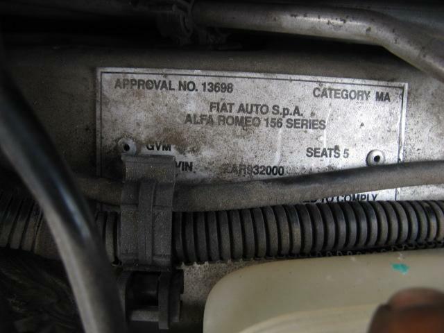 ALFA ROMEO 156 A/C COMPRESSOR 2.0 4CYL, SANDEN, SD7V16, P/N 11571157F, 02/99-12/