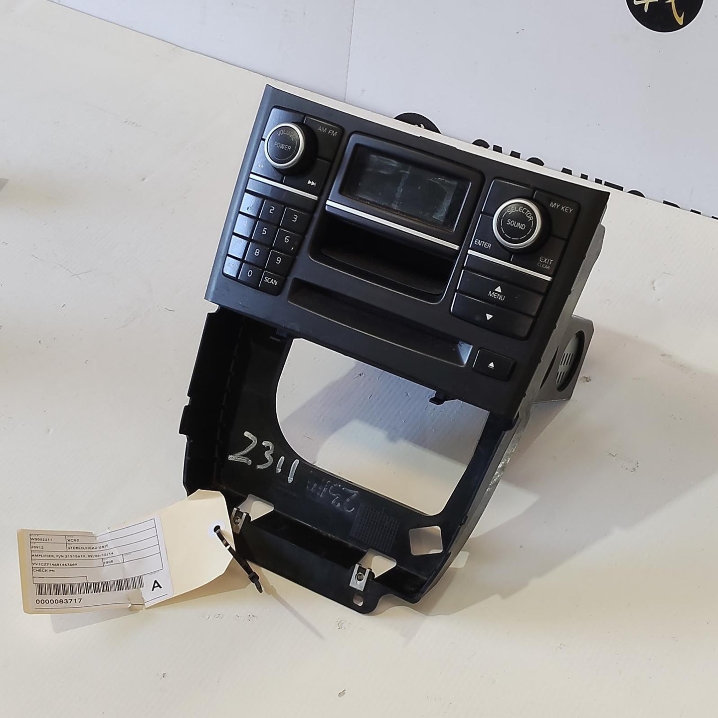 VOLVO XC90 STEREO/HEAD UNIT HEAD UNIT, 09/06-12/14 06 07 08 09 10 11 12 13 14