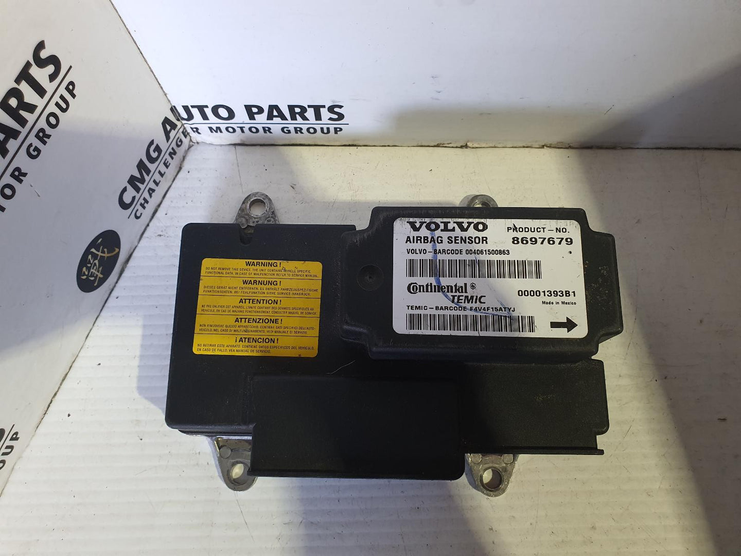 VOLVO V50 A/BAG MODULE P/N 8697679, 03/04-08/12