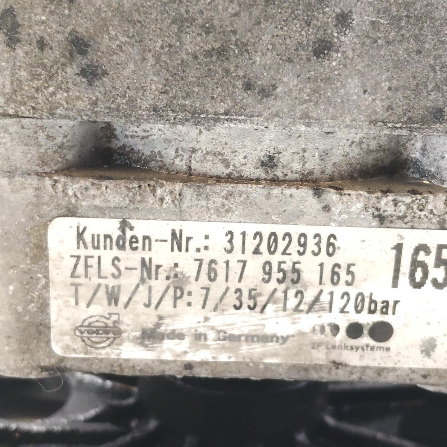 VOLVO XC90 STEERING PUMP DIESEL, 2.4, D5244T, TURBO,31202936, 09/06-12/14 